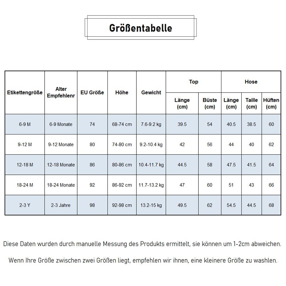 Lapastyle Anzug Lässiges Anzug aus langärmligem Oberteil und Hose für Baby Jungen (2-tlg)
