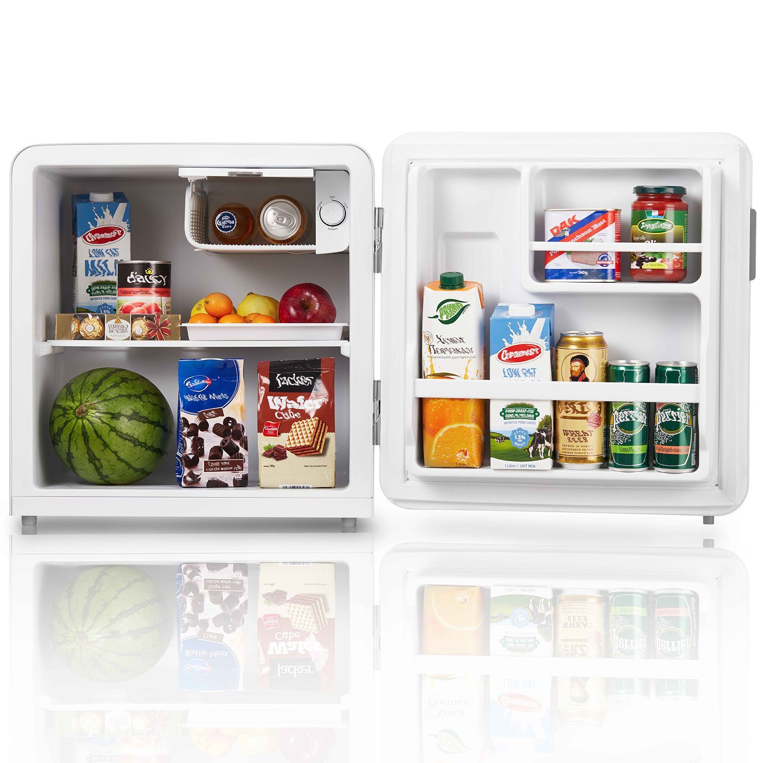 comfee Table Top Kühlschrank RCD50WH1RT(E), 50 cm hoch, 48.5 cm breit