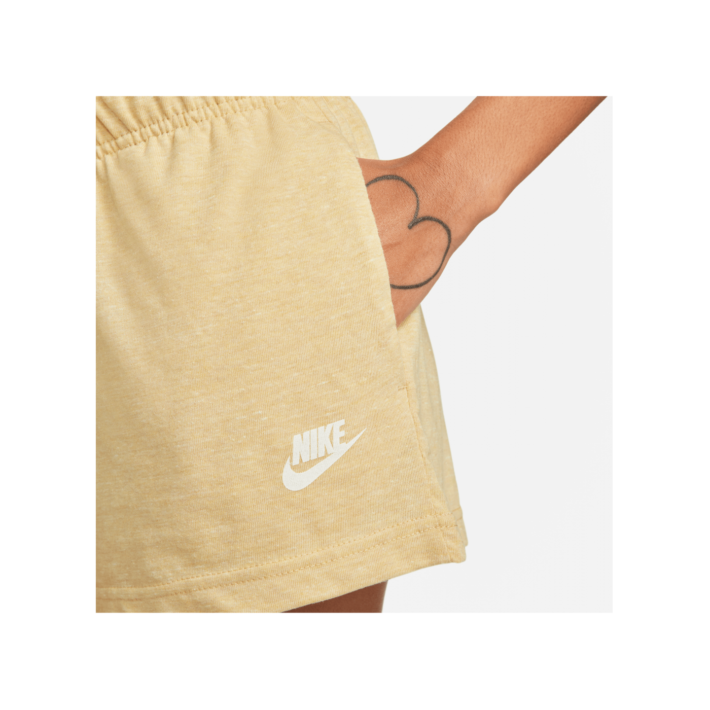 Nike Gym Vintage Short Damen Braun Weiss F252