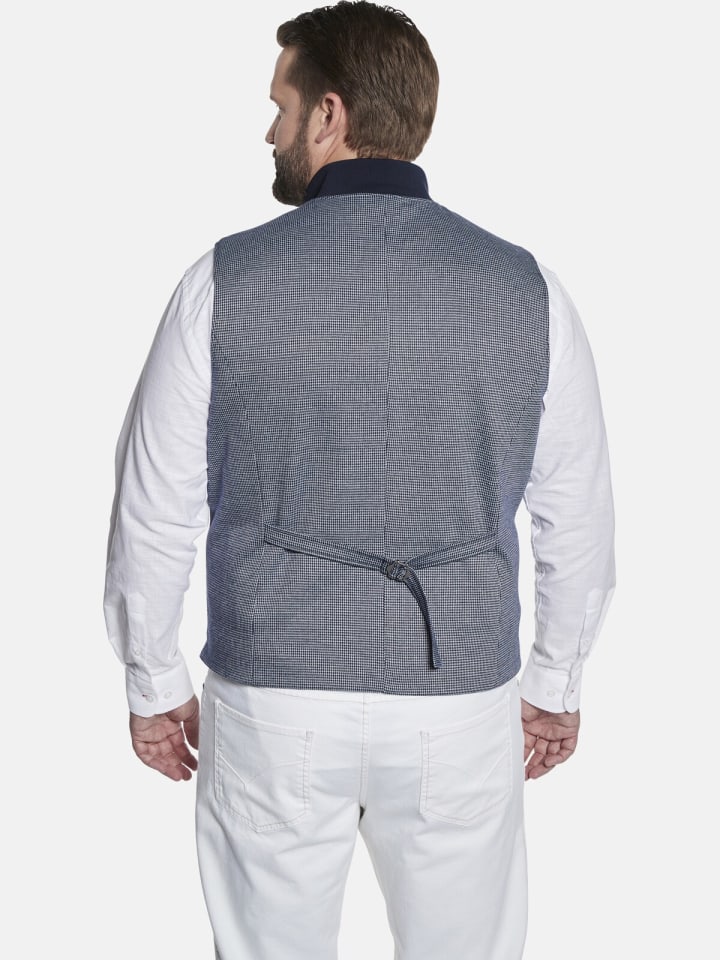 Charles Colby Sweatweste DUKE MADDOC in dunkelblau gemustert günstig kaufen