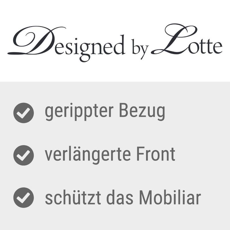Designed by Lotte Couchkissen Ribbed, hellgrau