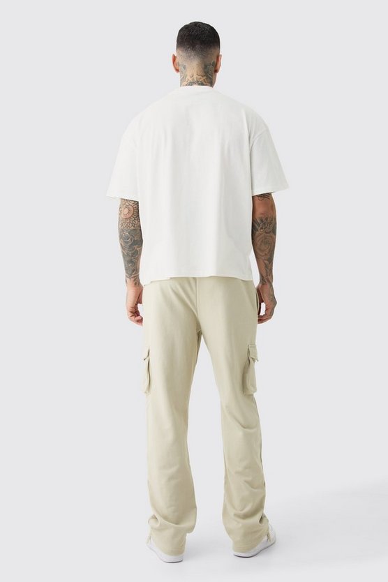 Tall kastiges Oversize T-Shirt mit Homme Ltd Print