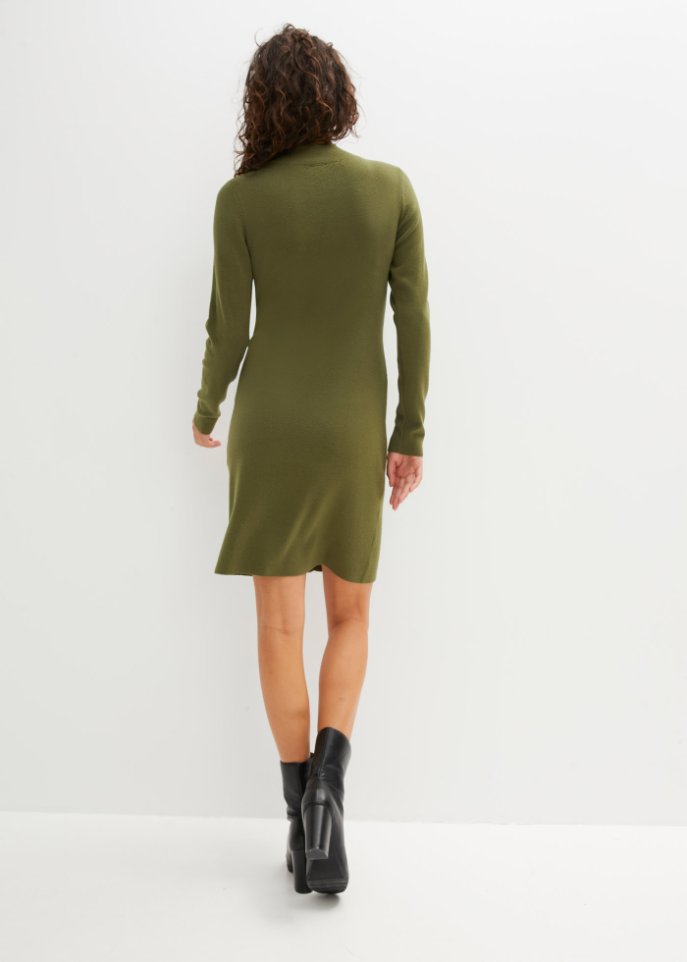 Strickkleid mit Patten-Taschen