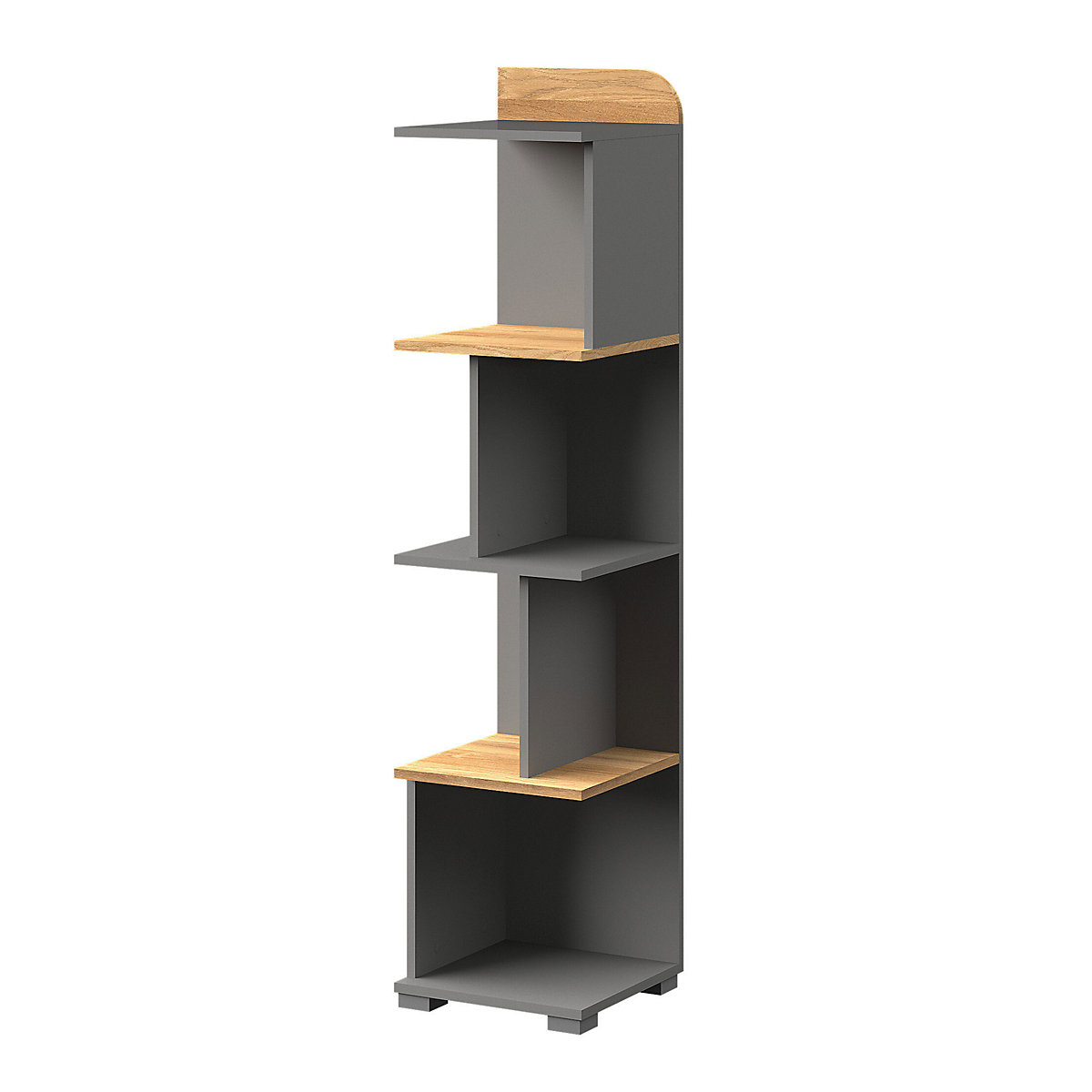 Standregal Bücherregal Carina 35cm mit 6 offenen Fächern