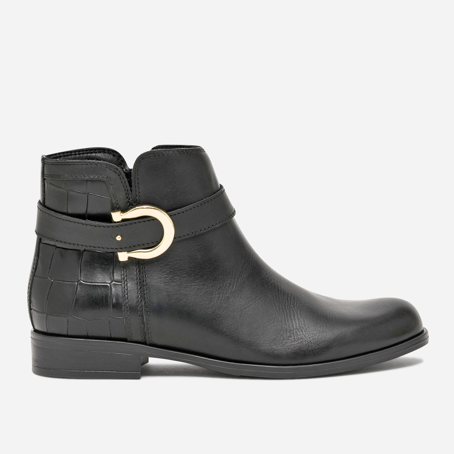 Boots jodhpur noir en cuir avec boucle étrier