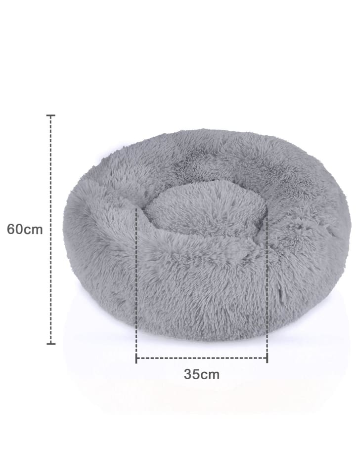 Intirilife Hundebett Katzenbett in Hell Grau 60cm günstig kaufen 60 cm