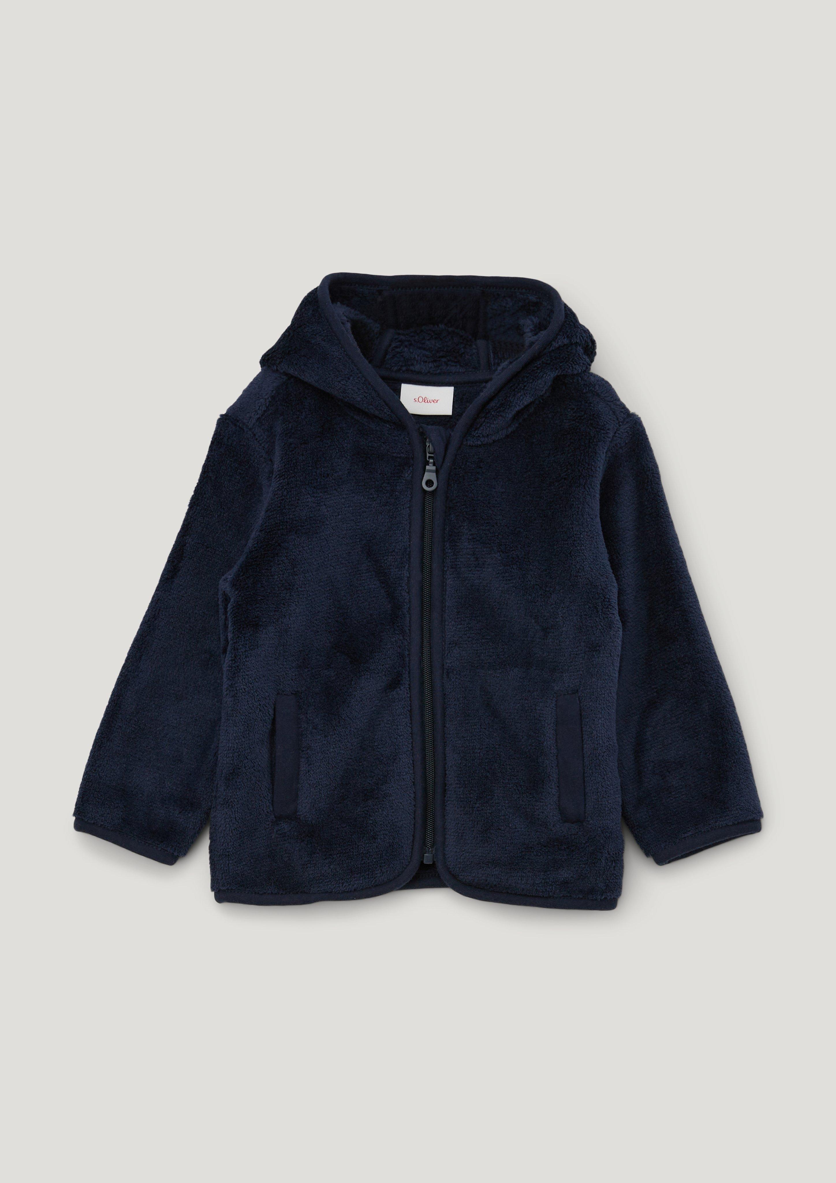 Kapuzenjacke aus Teddyplüsch  2132682-5952