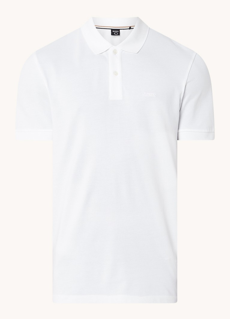 HUGO BOSS Pallas regulāra piegriezuma polo krekls no pikē kokvilnas