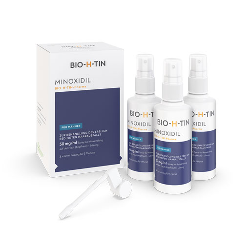 MINOXIDIL BIO-H-TIN Pharma 50 mg/ml Spray Lsg.  3X60 ml  Lösung