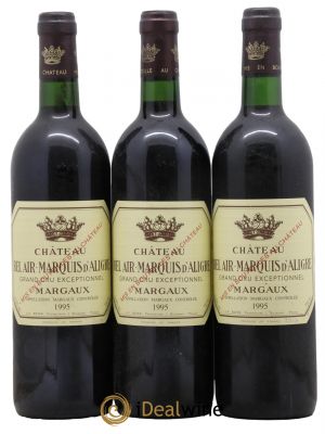 Château Bel Air Marquis d'Aligre  1995 - Lot de 3 Bouteilles