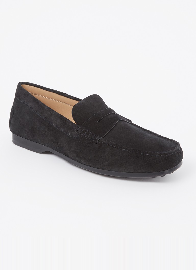 Tods Mocassino Gomma loafer i kalve semsket skinn