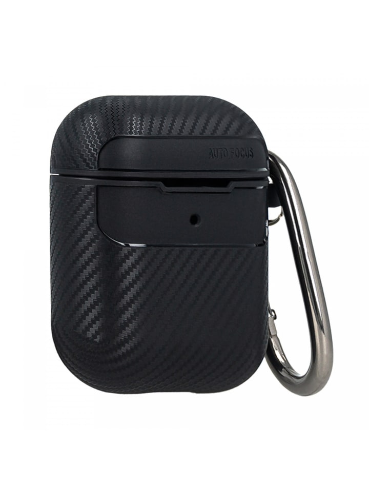 COFI 1453 Kopfhörerhülle Carbon Etui kompatibel mit AirPods in Rot günstig kaufen onesize