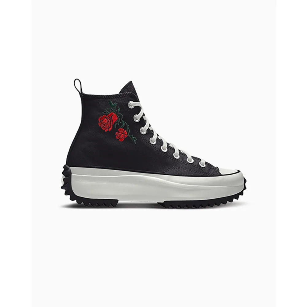 Converse Custom Run Star Hike Platform Embroidery By You A07991CHO23_BLACK_ROSE_GR / schwarz