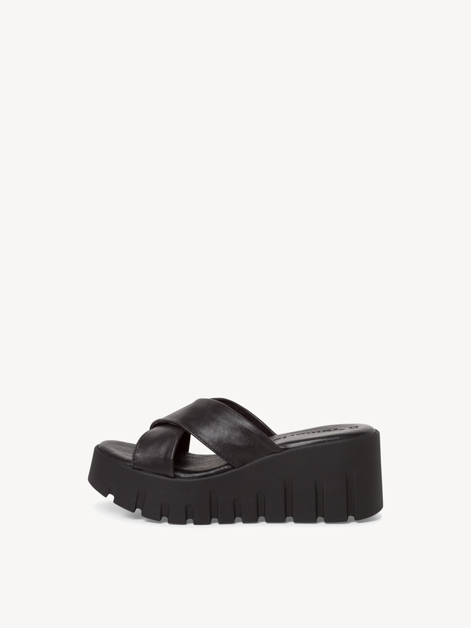 Mule en cuir - noir