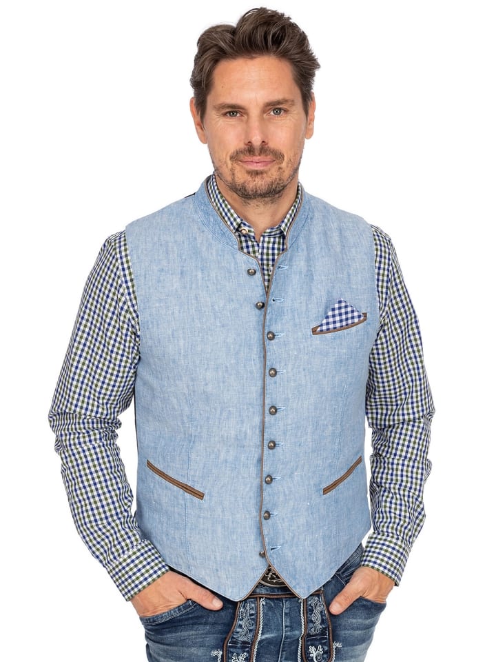 KRÜGER Trachtenweste 91501 in hellblau günstig kaufen