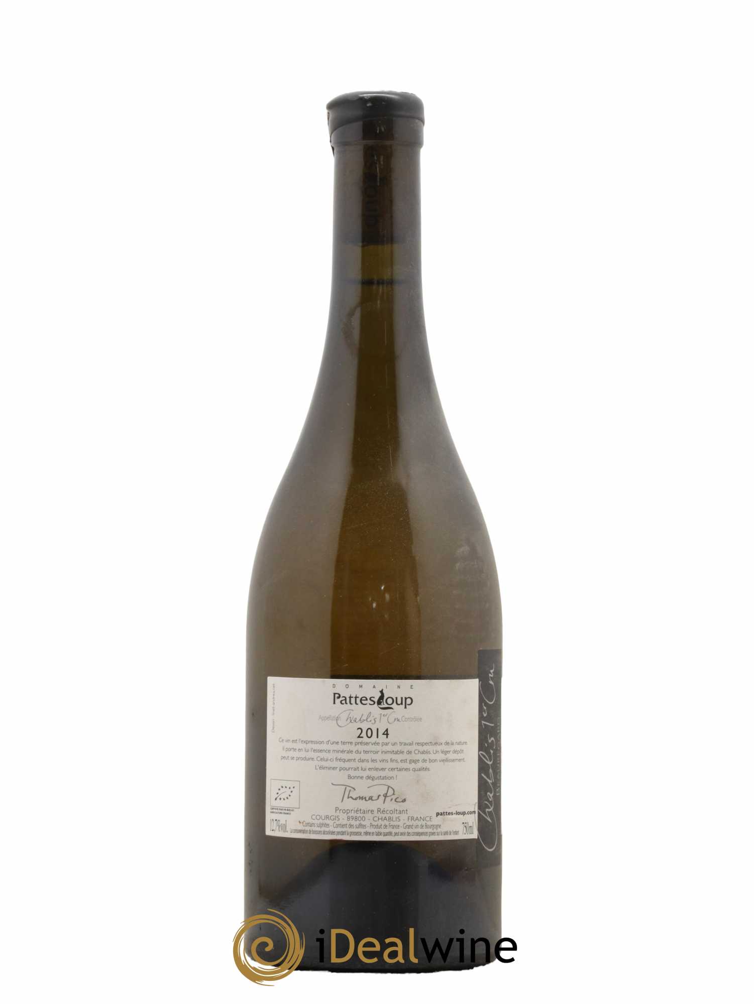 Chablis 1er Cru Beauregard Pattes Loup (Domaine)  2014 - Lot de 1 Bouteille