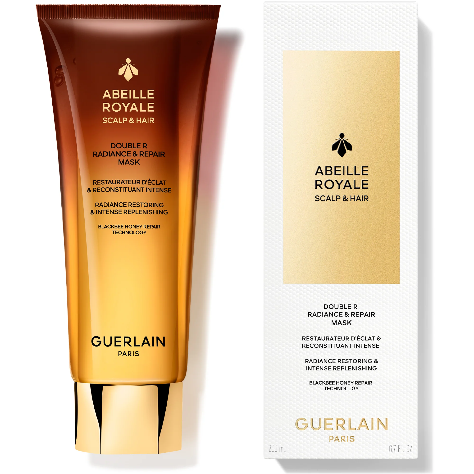 Abeille Royale Scalp & Hair Double R Radiance & Repair Mask - Mască reparatoare pentru păr, Mască iluminatoare pentru păr