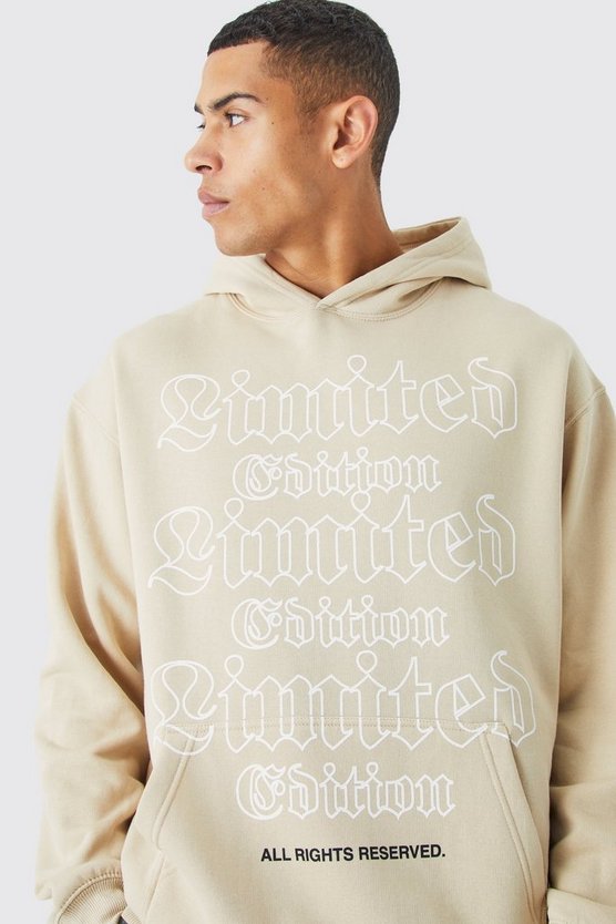 Oversize Hoodie mit Worldwide-Print
