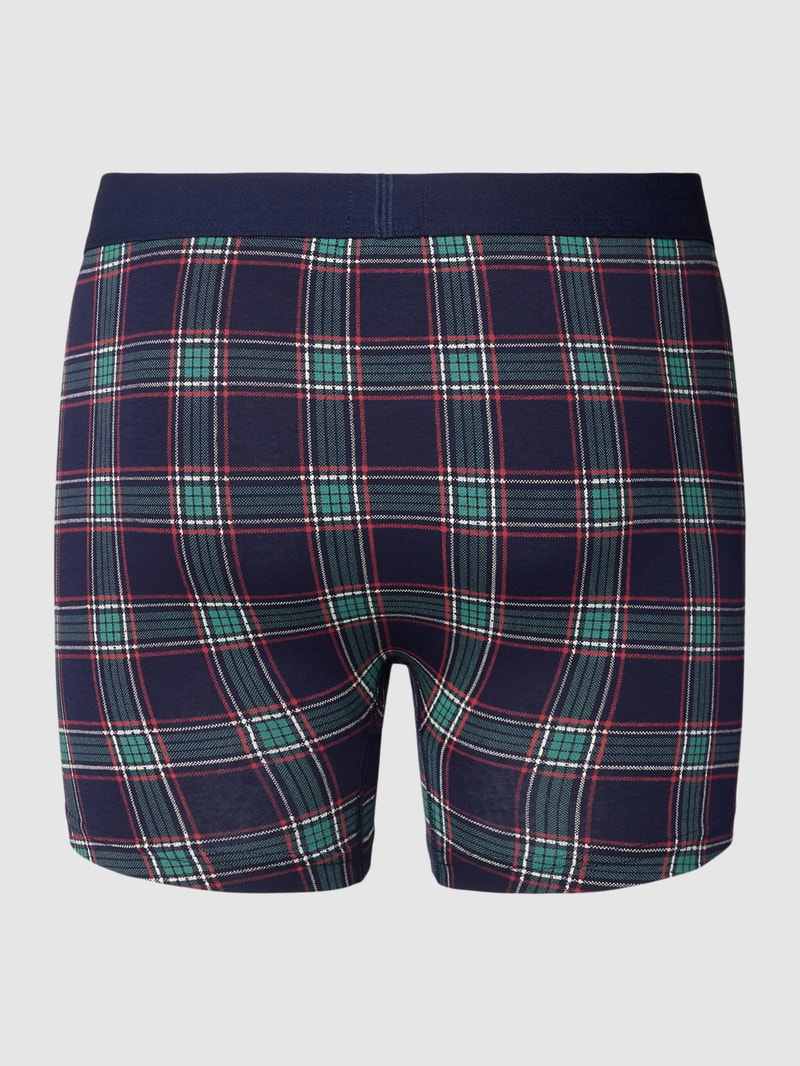 Trunks mit Allover-Muster im 2er-Pack Modell 'XMAS' in blau