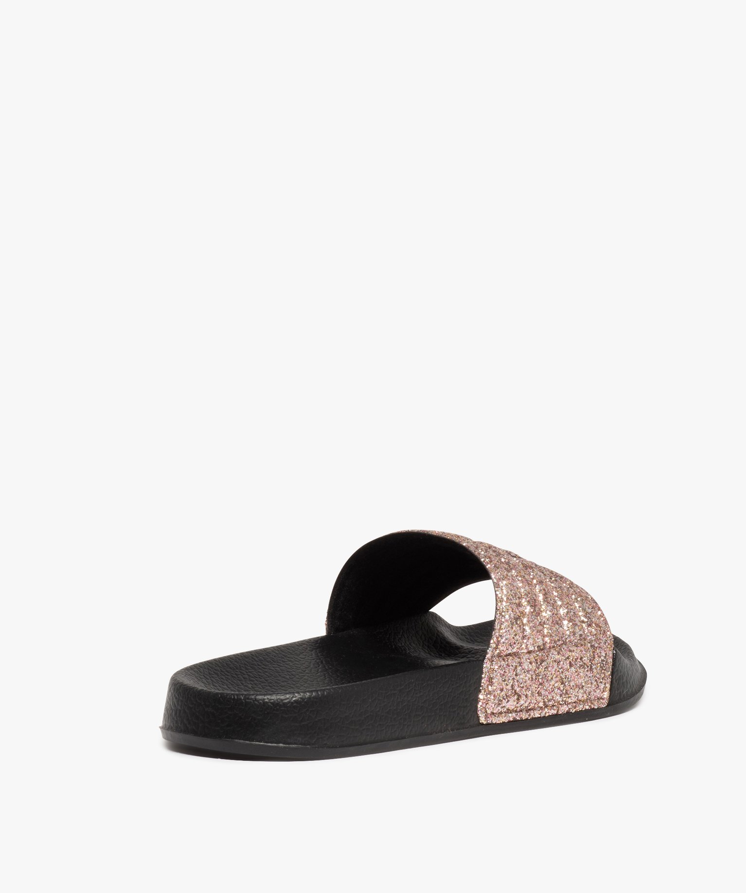 Mules de piscine fille pailletées – Kappa noir | GEMO