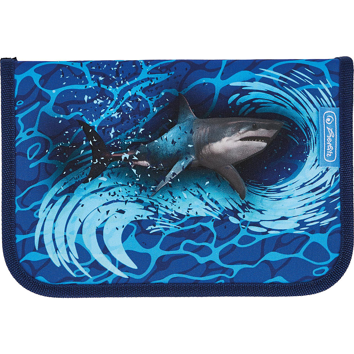 Federmäppchen Blue Shark, befüllt, 31-tlg.