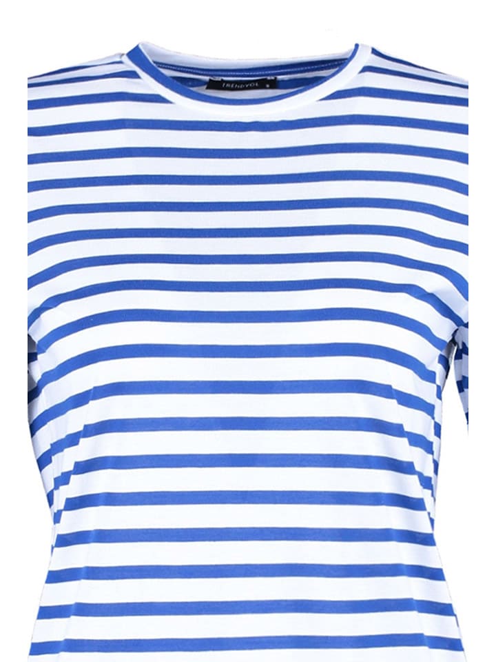trendyol Longsleeve in Blau/ Weiß günstig kaufen