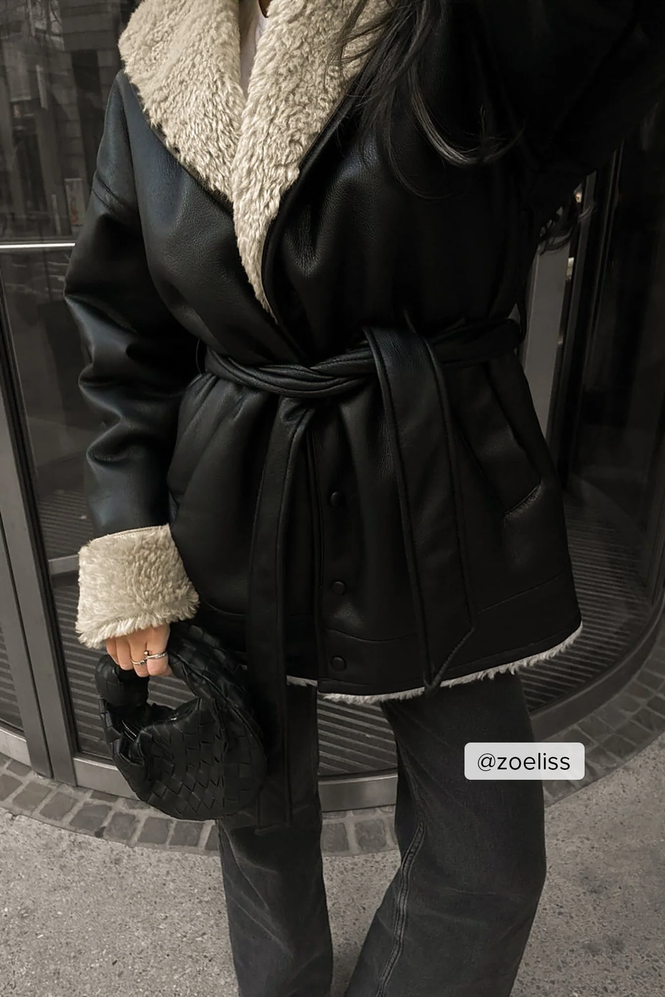 Bonded-Jacke mit Kragendetail
