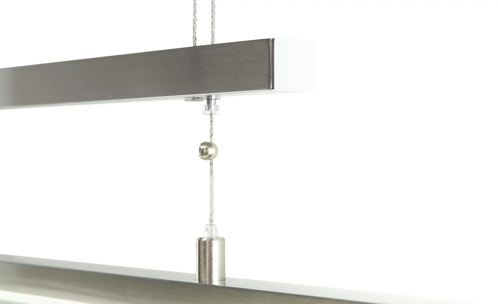 Fischer-Honsel LED-Pendelleuchte, Nickel-matt, Glas satiniert