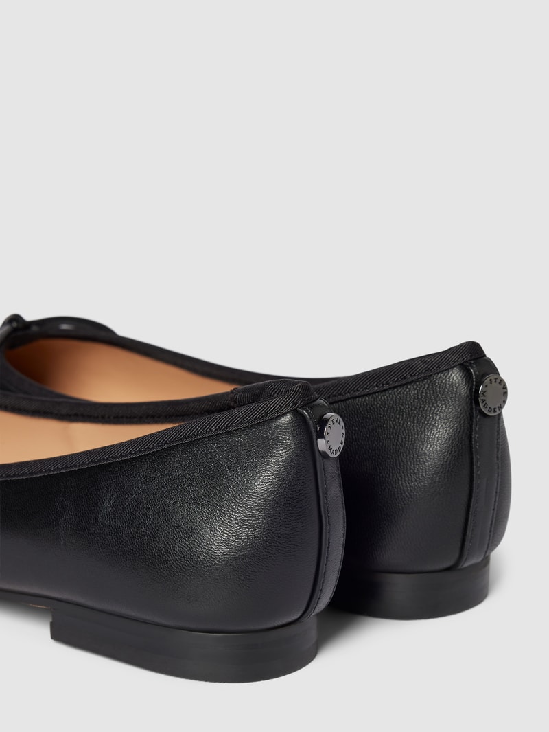 Ballerinas mit Schleifen-Applikation in black