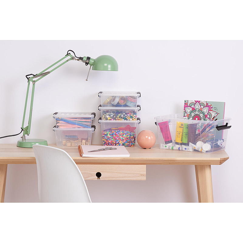 Home Oppbevaringsboks Home box m/lokk 3 liter L20,5 x B17 x H13,4 cm