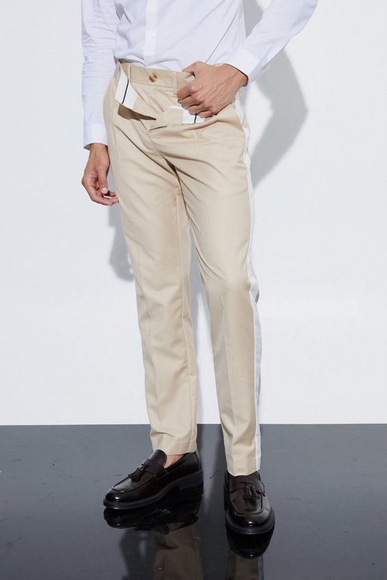Slim-Fit Hose mit doppeltem Bund