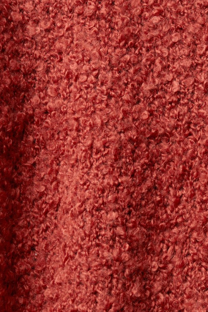 V-Ausschnitt-Pullover aus Wollmix