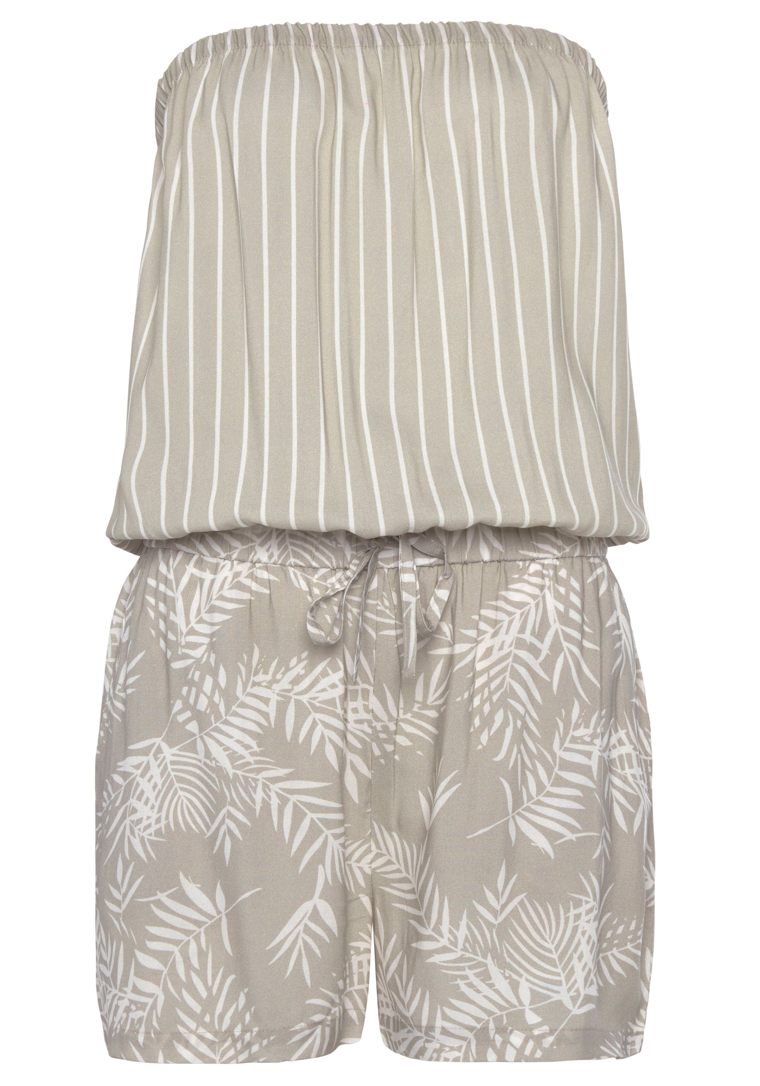 LASCANA Kurzoverall mit Alloverprint