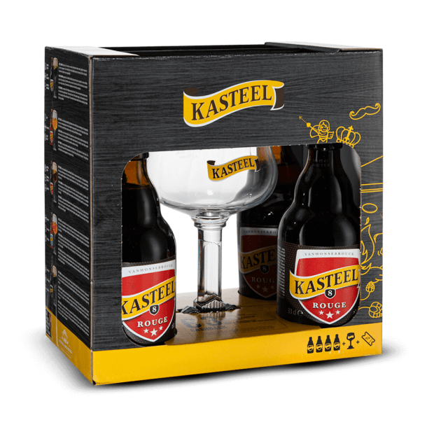 Coffret Kasteel Rouge + 1 verre