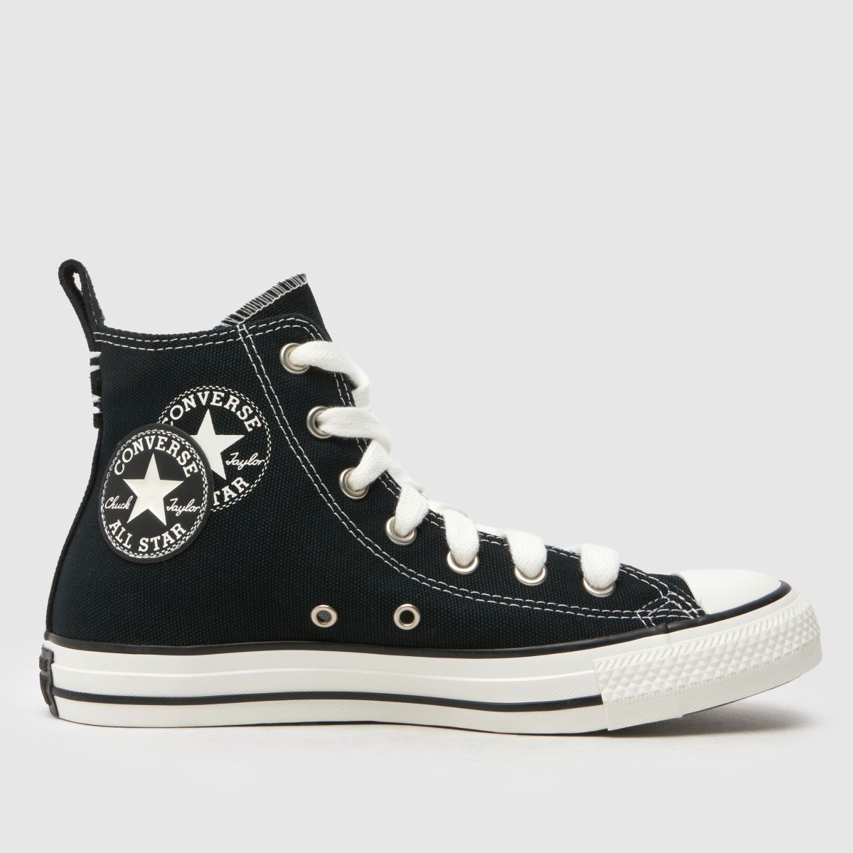 Converse All Star – Svarta och vita höga sneakers