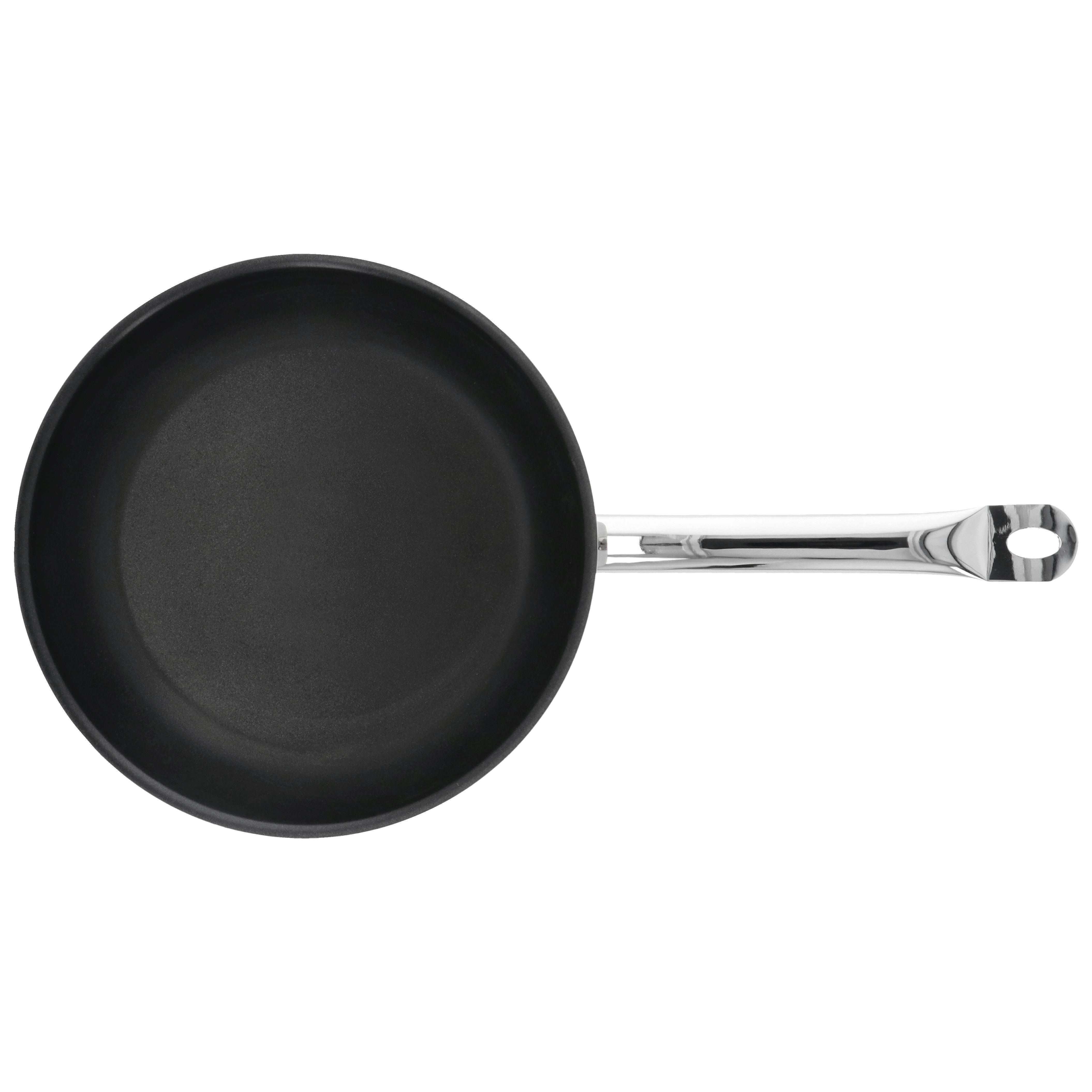 Bratpfanne 28 cm, 18/10 Edelstahl, Silber-Schwarz