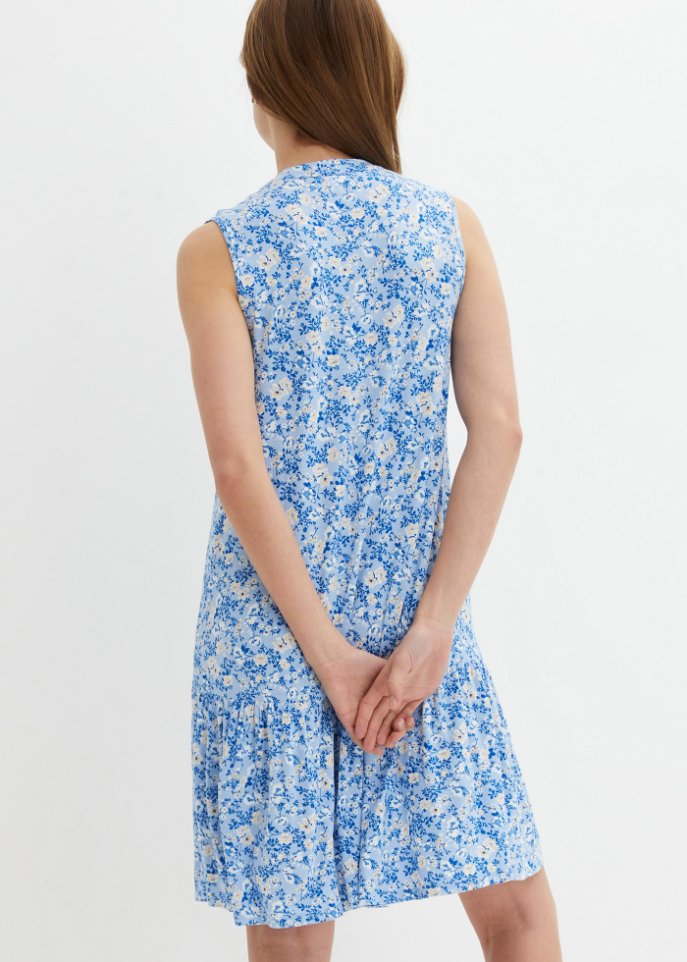 Shirtkleid mit Blumenprint