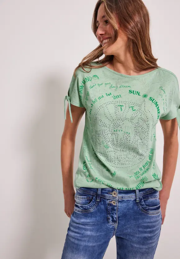 CECIL T-Shirt mit Knotendetail