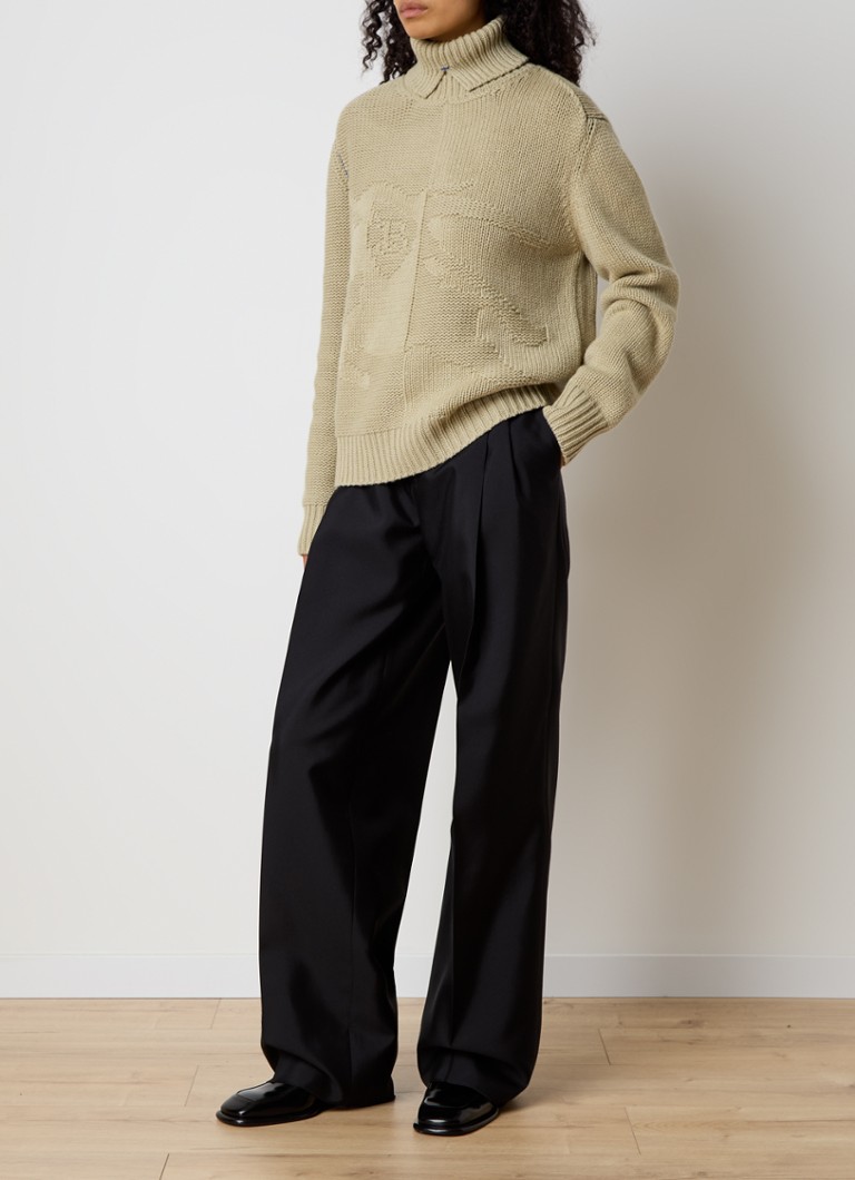 Maglione in cashmere a maglia grossa di Burberry