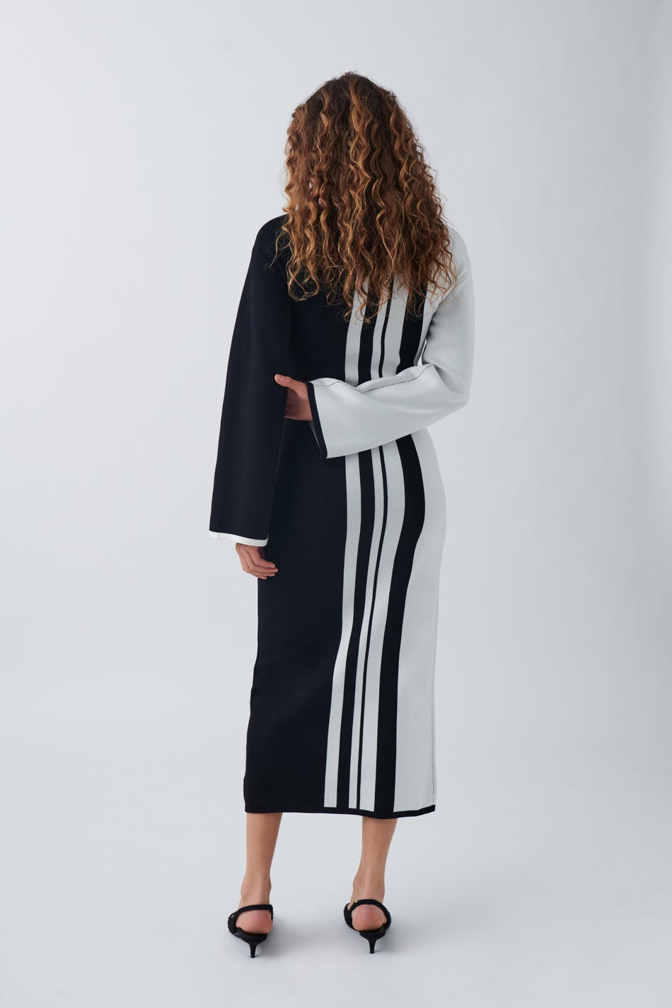 Stripe knitted dress