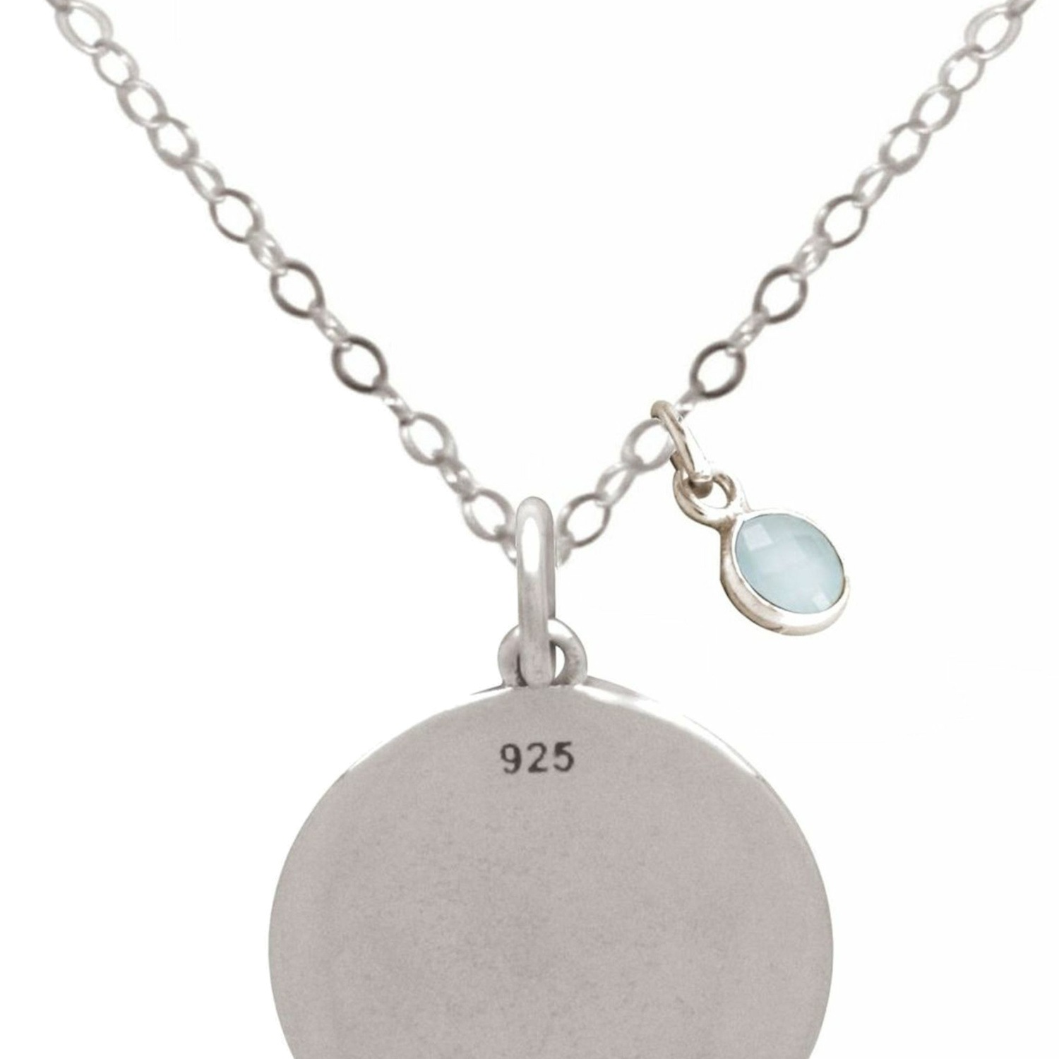 Kette mit Anhänger 'LOVE PAW: Hund. Katze. Pfote Chalcedon'