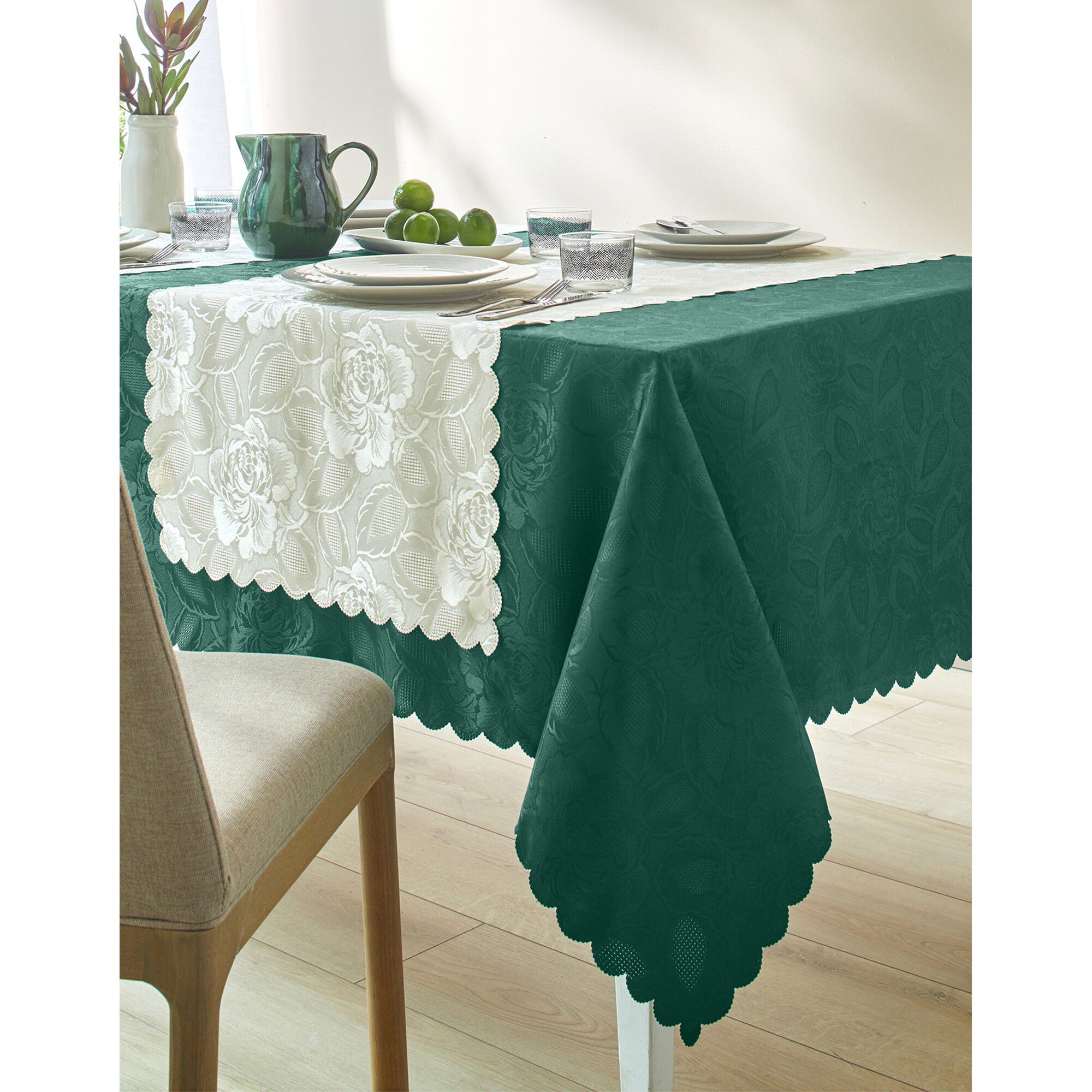 Nappe jacquard damassé