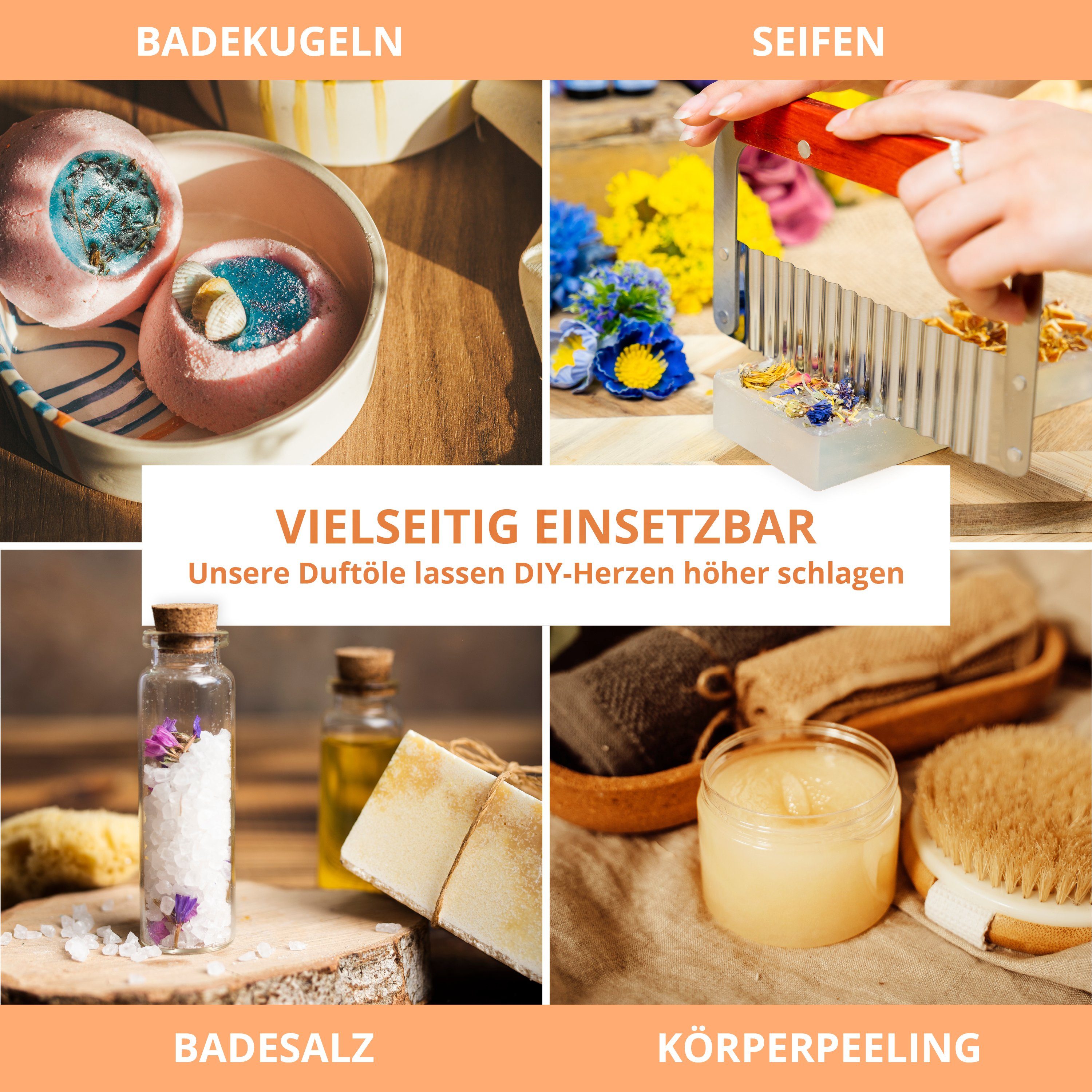 Amari Seifen-Set AMARI® Duftöl Set Fruchtig 5 ausgewählte Duftöle zur Seifenherstellung