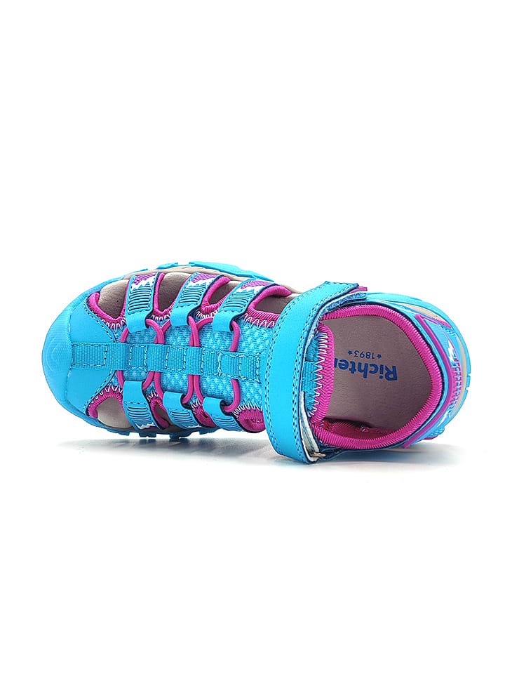 Richter Shoes Halbsandalen in Lila/ Hellblau günstig kaufen