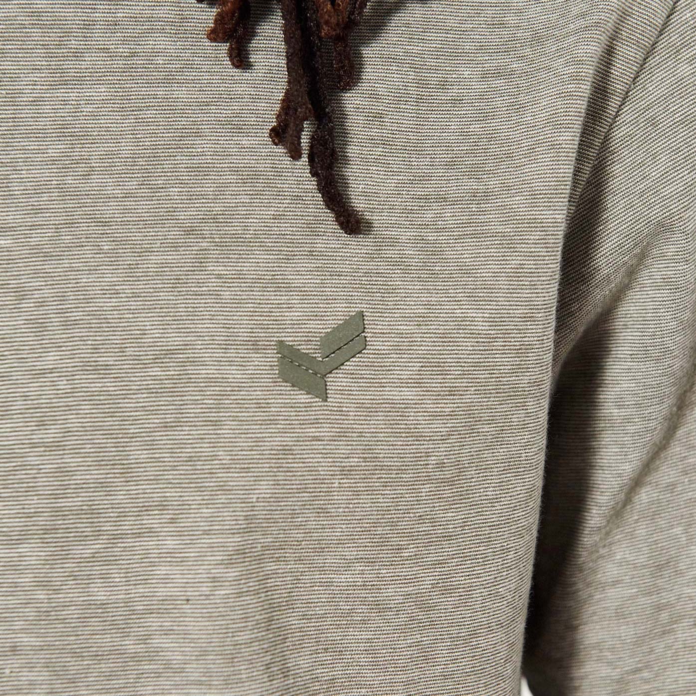 PAVEL  T-shirt kaki chiné Homme en 100% coton bio