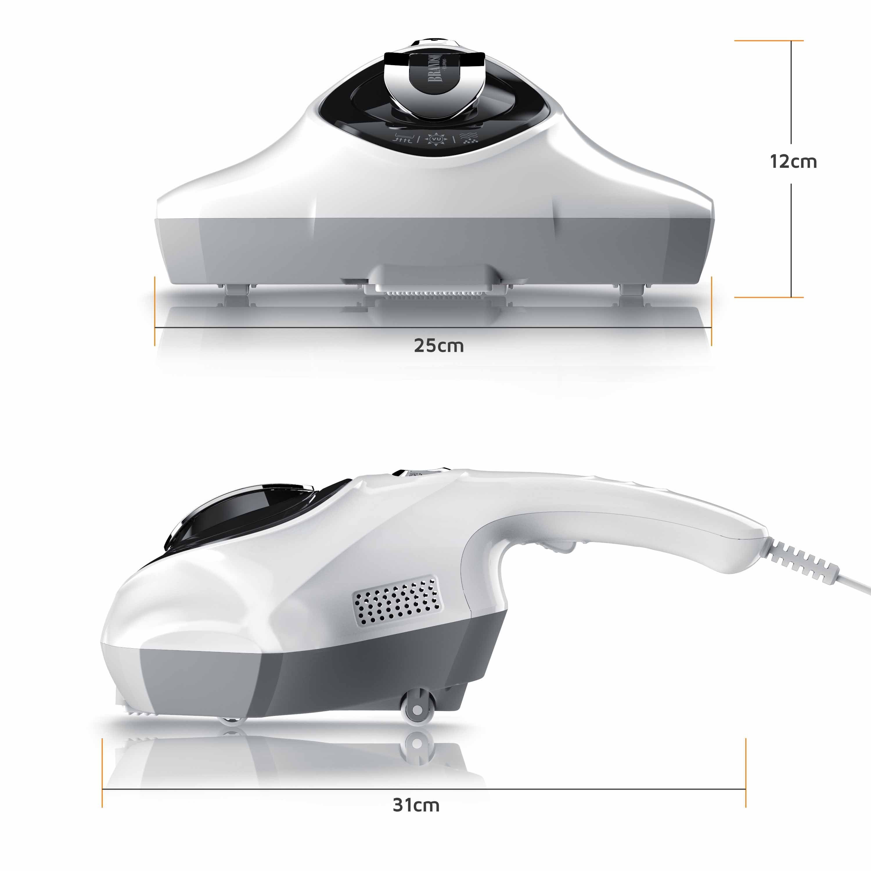 Brandson Matratzenreinigungsgerät, 300 W, beutellos, UV-C Sterilisation, Milbenstaubsauger ideal für Allergiker