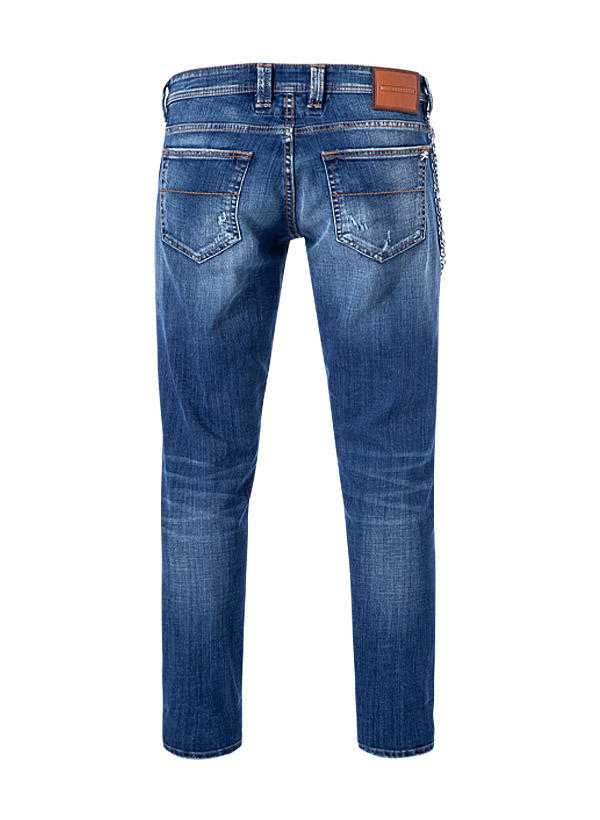 tramarossa, Jeans 1980, Slim Fit, Baumwoll-Stretch, sky destroy