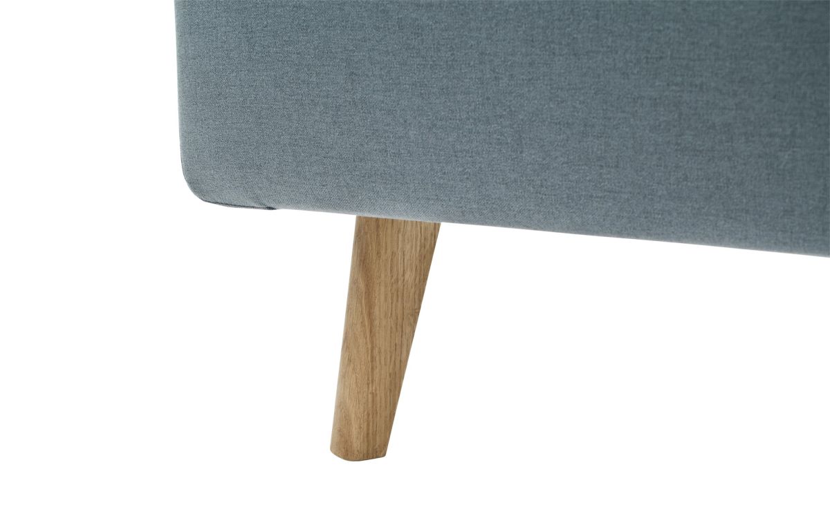 Meise Polsterbett Mattis Eisblau 140 x 200 cm
