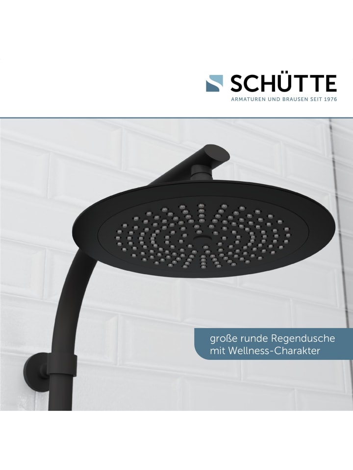 Schütte Duschset MADURA FRESH in Schwarz matt - (L) 41 x (B) 27 x (H) 101 cm günstig kaufen onesize