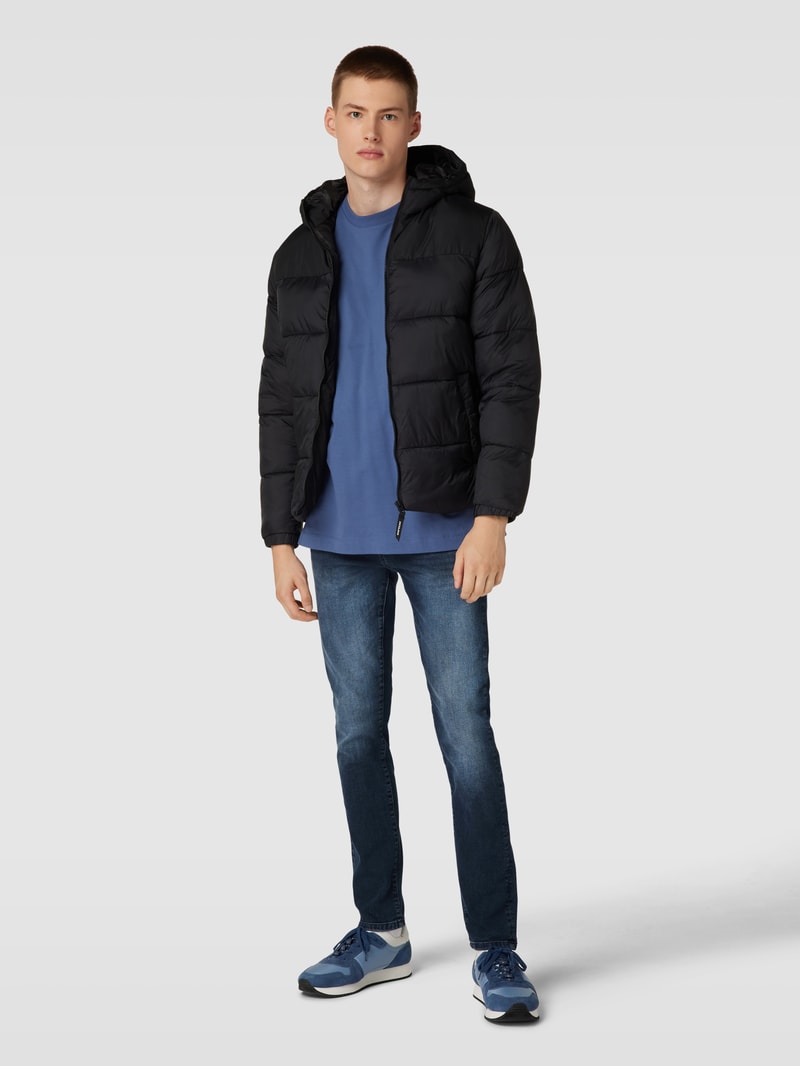 Slim Fit Jeans im 5-Pocket-Design Modell 'LOOM' in schwarz